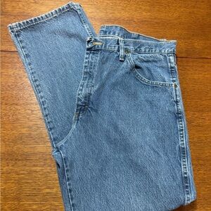 Wrangler Relaxed Fit Men’s Blue Jeans 38x32 Regular Denim